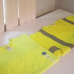 FLORESCEN VEST AND SHIRT COMBO
